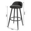 WOLTU-Tabouret-de-Bar-Lot-de-2Tabouret-de-comptoir-Tabouret-de-bistrot-avec-Dossier-et-Repose-Pieds-et-mtal1785-0-1