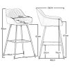 JaHECOME-Tabouret-de-bar-rembourr-en-velours-avec-repose-pieds-accoudoir-de-cuisine-tabouret-haut-support-Black-Metal-Legs-pour-la-maison-la-cuisine-et-le-comptoir-0-1 JaHECOME-Tabouret-de-bar-rembourr-en-velours-avec-repose-pieds-accoudoir-de-cuisine-tabouret-haut-support-Black-Metal-Legs-pour-la-maison-la-cuisine-et-le-comptoir-0-1