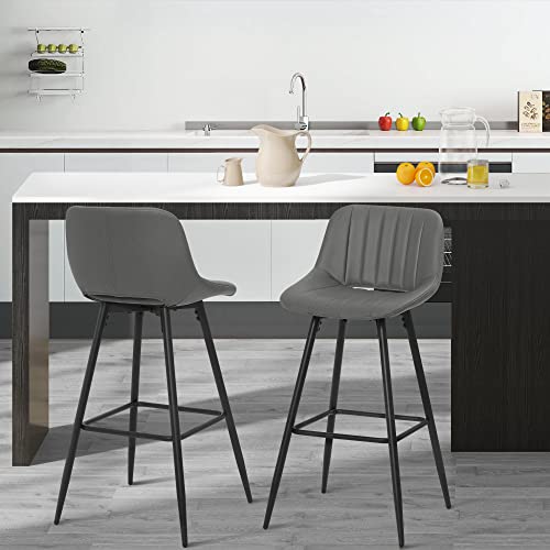 Lestarain-Tabouret-Bar-Lot-de-4-Chaise-de-Bar-Tabouret-de-Bar-avec-Dossier-Chaise-Haute-Bar-Bar-Tabouret-Surface-en-Simili-Cuir-Assise-Rembourre-Cadre-en-Mtal-LBAI63A-4-0-0