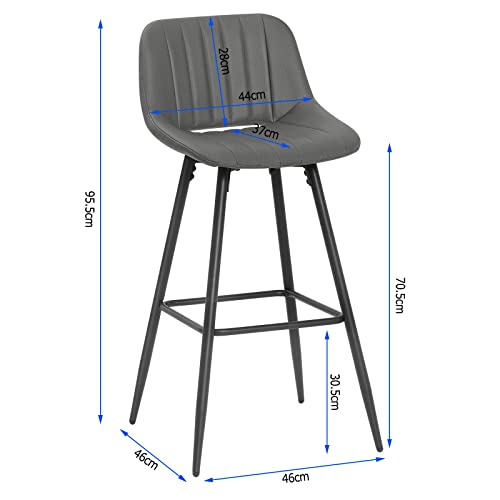Lestarain-Tabouret-Bar-Lot-de-4-Chaise-de-Bar-Tabouret-de-Bar-avec-Dossier-Chaise-Haute-Bar-Bar-Tabouret-Surface-en-Simili-Cuir-Assise-Rembourre-Cadre-en-Mtal-LBAI63A-4-0-1