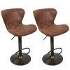 Tabouret-Bar-Lot-de-2-Vintage-Marron-Rglable-Tabouret-de-Bar-Pivotant-Tabouret-Bar-Cuisine-Industriel-Chaise-Bar-Rotatif-avec-Dossier-et-Repose-Pieds-pour-Maison-Cuisine-Bistro-0-0