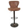 Tabouret-Bar-Lot-de-2-Vintage-Marron-Rglable-Tabouret-de-Bar-Pivotant-Tabouret-Bar-Cuisine-Industriel-Chaise-Bar-Rotatif-avec-Dossier-et-Repose-Pieds-pour-Maison-Cuisine-Bistro-0-1