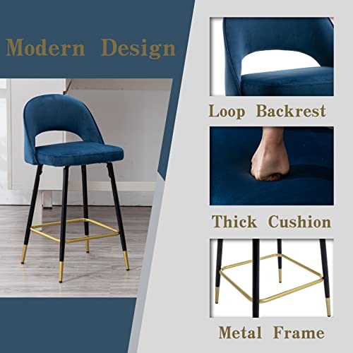 Wahson-Chaise-Salle--Manger-Lot-de-2-en-Velours-Chaise-Cuisine-Moderne-Pieds-en-mtal-Chaise--Dinner-Rembourres-pour-CuisineRestaurant-0-2