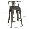 LIFEZEAL-Lot-de-4-Tabourets-de-Bar-en-Acier-avec-Dossier-Bas-Chaise-de-Bar-Tabouret-avec-Repose-Pieds-et-Patins-Antidrapants-Tabourets-Empilables-pour-Bar-Salon-ou-Salle–Manger-Charge-150KG-0-1 LIFEZEAL-Lot-de-4-Tabourets-de-Bar-en-Acier-avec-Dossier-Bas-Chaise-de-Bar-Tabouret-avec-Repose-Pieds-et-Patins-Antidrapants-Tabourets-Empilables-pour-Bar-Salon-ou-Salle–Manger-Charge-150KG-0-1