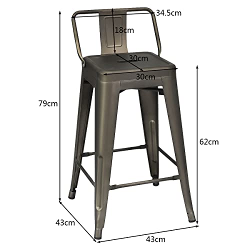LIFEZEAL-Lot-de-4-Tabourets-de-Bar-en-Acier-avec-Dossier-Bas-Chaise-de-Bar-Tabouret-avec-Repose-Pieds-et-Patins-Antidrapants-Tabourets-Empilables-pour-Bar-Salon-ou-Salle--Manger-Charge-150KG-0-1