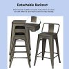 LIFEZEAL-Lot-de-4-Tabourets-de-Bar-en-Acier-avec-Dossier-Bas-Chaise-de-Bar-Tabouret-avec-Repose-Pieds-et-Patins-Antidrapants-Tabourets-Empilables-pour-Bar-Salon-ou-Salle–Manger-Charge-150KG-0-2 LIFEZEAL-Lot-de-4-Tabourets-de-Bar-en-Acier-avec-Dossier-Bas-Chaise-de-Bar-Tabouret-avec-Repose-Pieds-et-Patins-Antidrapants-Tabourets-Empilables-pour-Bar-Salon-ou-Salle–Manger-Charge-150KG-0-2