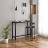 WOLTU-Lot-de-2-Tabourets-de-Bar-Chaises-de-Bar-Chaises-Hautes-Bar-Tabourets-de-Cuisine-avec-Dossier-et-Repose-Pieds-Design-Moderne-en-Velours-et-Mtal-Hauteur-du-Sige-75cm-2646-0-2