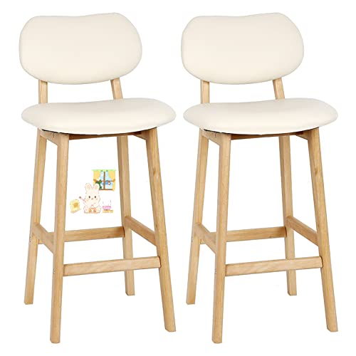 LANTUS-Lot-de-2468-Tabouret-de-BarTabouret-de-Cuisine-Design-en-Cuir-Artificiel-et-BoisTabourets-de-Bar-Design-scandinave-Grand-Confort-avec-Repose-Pieds-et-accoudoirs-Bois-de-htre-0-2