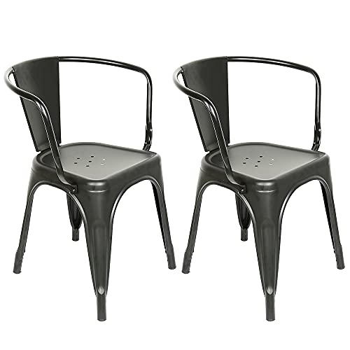 Lot-de-4-Tabourets-de-Bar-en-mtal-Noir-Mat-avec-Petit-Dossier-chaises-de-Bar-ou-Tabourets-mtal-Hauteur-76cm-Parfait-pour-Table-de-100-cm-et-Plus-0
