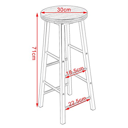 WOLTU-Lot-de-4-Tabourets-de-Bar-Tabouret-de-Bistrot-Structure-en-Acier-Stable-et-Durable-Surface-dassise-en-MDF2652-0-2