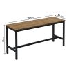 Meerveil-2-x-Bancs-de-Salle-a-Manger-Siege-pour-Cuisine-108-cm-Style-Industriel-Chaise-Salle-a-Manger-pour-Salle-a-Manger-Cuisine-Salon-Marron-H1070CS01RT-108-x-325-x-50-cm-0-0