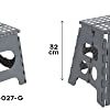 ARREGUI-Tabouret-Pliant-Marchepied-pour-Adultes-et-Enfants-Escabeau-Pliant-Tabouret-marchepied-Enfant-Tabouret-pour-la-Cuisine-Salle-de-Bain-Camping-Gris-0-1