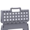 ARREGUI-Tabouret-Pliant-Marchepied-pour-Adultes-et-Enfants-Escabeau-Pliant-Tabouret-marchepied-Enfant-Tabouret-pour-la-Cuisine-Salle-de-Bain-Camping-Gris-0-2