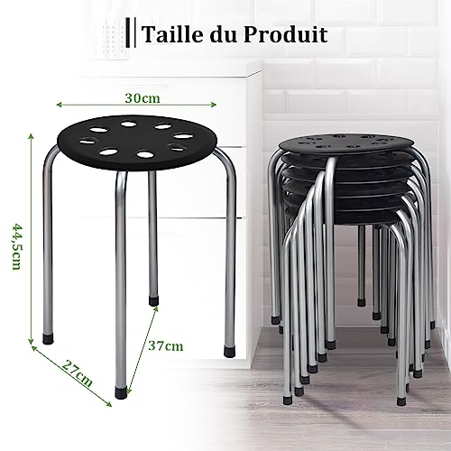 COSTWAY-Lot-de-6-Tabourets-de-Bars-Empilables-Tabourets-Ronds-Structure-en-Metal-en-Forme-de-X-Tabourets-Gigognes-pour-Enfants-et-Adultes-Maison-Bureau-Salles-de-Classe-0-1