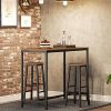 HOOBRO-Lot-de-2-Tabourets-de-Bar-Tabouret-de-Petit-dejeuner-Chaises-Hautes-pour-Salle-a-Manger-Cuisine-Bar-Robuste-et-Stable-Style-Industriel-Marron-Rustique-Noir-EBF07BY01-0-0 HOOBRO-Lot-de-2-Tabourets-de-Bar-Tabouret-de-Petit-dejeuner-Chaises-Hautes-pour-Salle-a-Manger-Cuisine-Bar-Robuste-et-Stable-Style-Industriel-Marron-Rustique-Noir-EBF07BY01-0-0