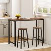 HOOBRO-Lot-de-2-Tabourets-de-Bar-Tabouret-de-Petit-dejeuner-Chaises-Hautes-pour-Salle-a-Manger-Cuisine-Bar-Robuste-et-Stable-Style-Industriel-Marron-Rustique-Noir-EBF07BY01-0-2 HOOBRO-Lot-de-2-Tabourets-de-Bar-Tabouret-de-Petit-dejeuner-Chaises-Hautes-pour-Salle-a-Manger-Cuisine-Bar-Robuste-et-Stable-Style-Industriel-Marron-Rustique-Noir-EBF07BY01-0-2