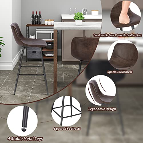 WOLTU-Lot-de-2-Tabourets-de-Bar-avec-Dossier-Chaises-de-Salle-a-Manger-avec-Assise-Rembourree-Chaises-Hautes-Cuisine-avec-Pieds-en-Metal-Hauteur-du-Siege-63-cm-en-Similicuir-2649-0-2