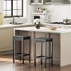 HOOBRO-Lot-de-2-Tabouret-de-Bar-Tabouret-de-Cuisine-Rembourrage-en-Mousse-dEpaisseur-de-63-cm-Cadre-en-Metal-5cm-de-Haut-pour-Cuisine-Restaurant-Cafe-Comptoir-Noir-EBB21BY01-0-2 HOOBRO-Lot-de-2-Tabouret-de-Bar-Tabouret-de-Cuisine-Rembourrage-en-Mousse-dEpaisseur-de-63-cm-Cadre-en-Metal-5cm-de-Haut-pour-Cuisine-Restaurant-Cafe-Comptoir-Noir-EBB21BY01-0-2