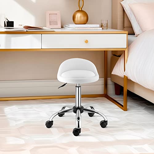 TactFire-Tabouret-de-BureauTabouret-Rond-avec-DossierTabouret-a-roulettes-Rotation-a-360Hauteur-Reglable-49-64-cmTabouret-Coiffeusepour-Salon-de-Massage-BureauClinique-0-0