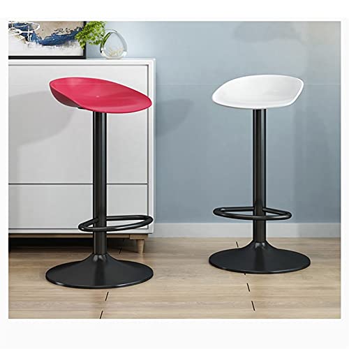 WHOJA-Tabourets-de-Bar-Tabouret-de-comptoir-Fauteuil-pivotant-pour-Comptoir-de-Bar-de-Cuisine-Tabouret-de-Petit-dejeuner-reglable-Moderne-Siege-PP-Conception-en-Fer-forge-Noir-Abourets-de-0-0