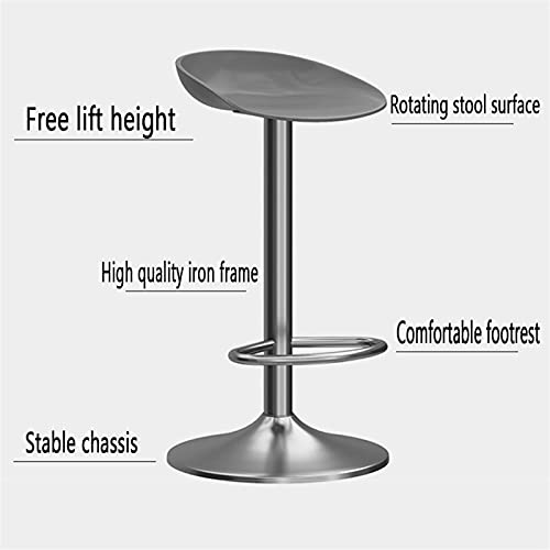 WHOJA-Tabourets-de-Bar-Tabouret-de-comptoir-Fauteuil-pivotant-pour-Comptoir-de-Bar-de-Cuisine-Tabouret-de-Petit-dejeuner-reglable-Moderne-Siege-PP-Conception-en-Fer-forge-Noir-Abourets-de-0-1