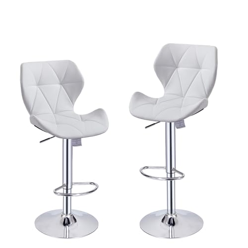 Lot-de-2-Tabourets-de-Bar-Chaises-Haut-Hauteur-Reglable-Revetement-en-PU-Rotatif-sur-360-avec-Dossier-et-Repose-Pieds-Pied-Chrome-49-x-35-x-107-127-cm-0-1