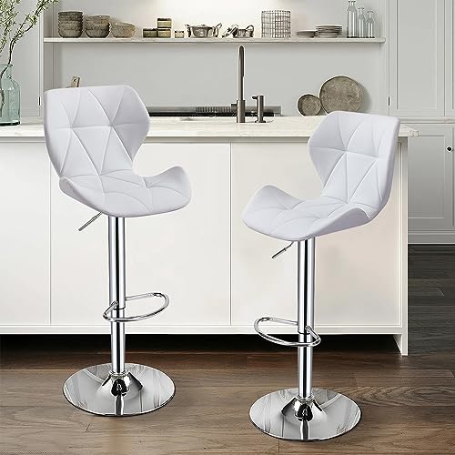Lot-de-2-Tabourets-de-Bar-Chaises-Haut-Hauteur-Reglable-Revetement-en-PU-Rotatif-sur-360-avec-Dossier-et-Repose-Pieds-Pied-Chrome-49-x-35-x-107-127-cm-0