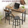 VASAGLE-Tabouret-de-Bar-Chaise-de-Cuisine-Rembourre-PU-Repose-Pieds-Montage-Simple-Industriel-Salle-a-Manger-Cuisine-0-2 VASAGLE-Tabouret-de-Bar-Chaise-de-Cuisine-Rembourre-PU-Repose-Pieds-Montage-Simple-Industriel-Salle-a-Manger-Cuisine-0-2