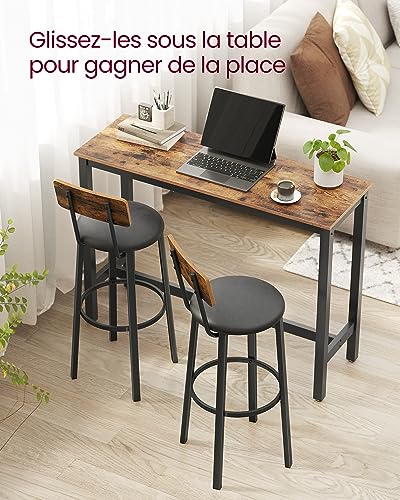 VASAGLE-Tabouret-de-Bar-Chaise-de-Cuisine-Rembourre-PU-Repose-Pieds-Montage-Simple-Industriel-Salle-a-Manger-Cuisine-0-2