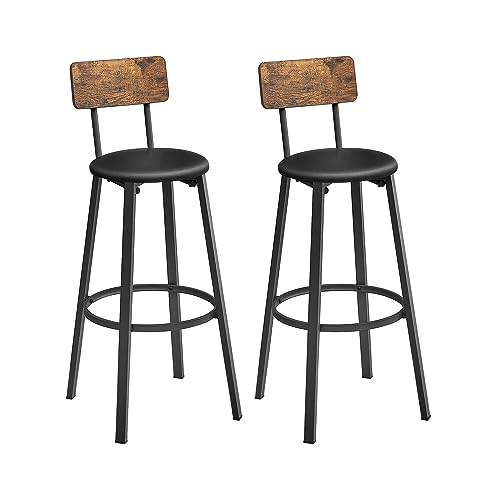 VASAGLE-Tabouret-de-Bar-Chaise-de-Cuisine-Rembourre-PU-Repose-Pieds-Montage-Simple-Industriel-Salle-a-Manger-Cuisine-0