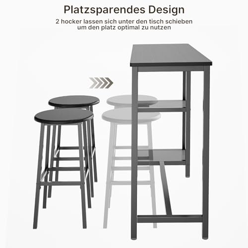 Bealife-Ensemble-Table-de-Bar-avec-TabouretsTable-a-Manger-Debout-avec-2-chaises-de-BarTable-Haute-Cuisine-avec-avec-2-etageres-et-Porte-Bouteille-de-vinpour-Cuisine-Salon-Salle-a-Manger-0-1