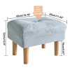 YMYNY-Petit-Pouf-Ottoman-Chaise-avec-Siege-Rembourre-en-Eponge-Repose-Pieds-Tabouret-Bas-en-Bois-pour-Chambre-a-Coucher-Salon-Entree-402932CM-HBD023-Z-0-1