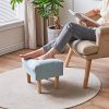 YMYNY-Petit-Pouf-Ottoman-Chaise-avec-Siege-Rembourre-en-Eponge-Repose-Pieds-Tabouret-Bas-en-Bois-pour-Chambre-a-Coucher-Salon-Entree-402932CM-HBD023-Z-0-2