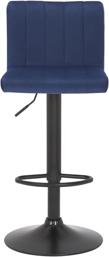 CLP-Tabouret-De-Bar-Jamie-en-Velours-I-Chaise-Haute-De-Bistrot-avec-Repose-Pieds-Hauteur-Reglable-Pivotant-0-1