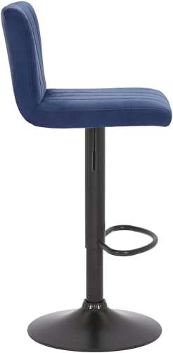 CLP-Tabouret-De-Bar-Jamie-en-Velours-I-Chaise-Haute-De-Bistrot-avec-Repose-Pieds-Hauteur-Reglable-Pivotant-0-2