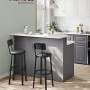 VASAGLE-Tabouret-de-Bar-Lot-de-2-Chaise-de-Cuisine-Rembourre-PU-Assise-755-cm-Repose-Pieds-Montage-Simple-Industriel-Salle-a-Manger-Cuisine-Noir-Classique-et-Vert-Foret-LBC069C01-0-0
