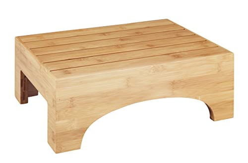 WENKO-Tabouret-de-Salle-de-Bain-Bambusa-escabeau-aux-Belles-Formes-en-Bambou-Aide-dacces-a-la-Baignoiredans-la-Cuisine-Tabouret-pour-Plantes-40x15x30-cm-Nature-0