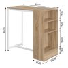 WOLTU-Table-Bar-Table-Haute-Mange-Debout-Console-Table-Cuisine-Cadre-en-Metal-Grand-Plateau-3-Compartiments-de-Rangement-91x49x91-cm-2669-0-0