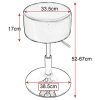WOLTU-Tabouret-de-Maquillage-Tabouret-de-Bar-Rond-Tabouret-Reglable-en-Hauteur-Tabouret-Pivotant-sur-Socle-Evase-en-Metal-Tabouret-Rembourre-873-0-1