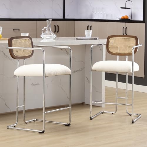 Wahson-Tabourets-de-Bar-Moderne-Chaise-de-Bar-Lot-de-2-Chaise-Haute-Cuisine-Pied-Metal-Chaise-Haute-Bar-avec-Dossier-Rotin-Tabouret-Haut-Bar-pour-Central-Ilot-de-Cuisine-0