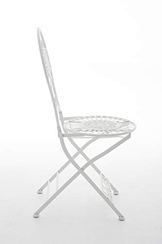 Chaise-de-Jardin-Pliante-Mani-Chaise-de-Balcon-en-Fer-Forge-avec-Hauteur-dAssise-45-cm-Meuble-de-Terrasse-et-pour-Usage-Exterieur-Couleur-0-1
