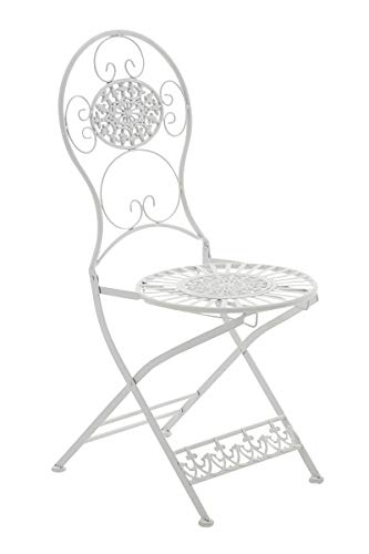 Chaise-de-Jardin-Pliante-Mani-Chaise-de-Balcon-en-Fer-Forge-avec-Hauteur-dAssise-45-cm-Meuble-de-Terrasse-et-pour-Usage-Exterieur-Couleur-0