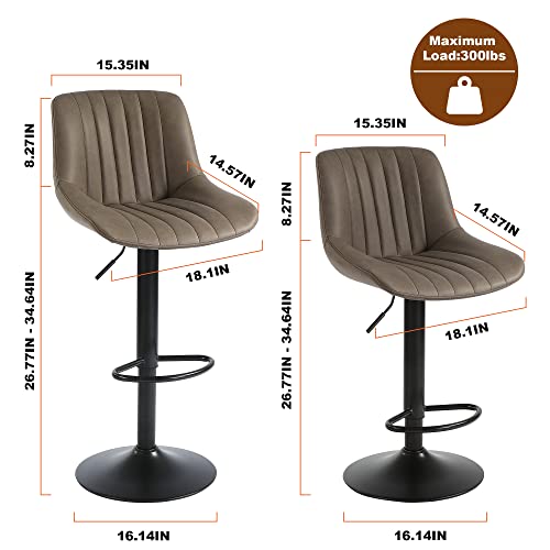Youhauchair-Tabouret-Bar-Tabouret-de-Bar-Lot-de-2-Chaise-de-Bar-Pivotants-avec-Dossier-Tabourets-de-Bar-Reglable-en-Cuir-PU-Chaise-Haute-Bar-Moderne-0-1