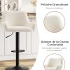 KIMENICH-Tabourets-de-Bar-Lot-de-2-Chaise-Haute-Cuisine-Pivotante-avec-Dossier-et-Repose-Pieds-Chaise-en-Bouclette-Chaise-de-Bar-Reglable-en-Hauteur-pour-Salle-a-Manger-Salon-Balcon-0-1 KIMENICH-Tabourets-de-Bar-Lot-de-2-Chaise-Haute-Cuisine-Pivotante-avec-Dossier-et-Repose-Pieds-Chaise-en-Bouclette-Chaise-de-Bar-Reglable-en-Hauteur-pour-Salle-a-Manger-Salon-Balcon-0-1
