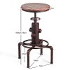 LIFEZEAL-Tabouret-de-Bar-Industriel-Hauteur-Reglable-595-75CM-Tabouret-Cuisine-Rond-Pivotant-360-avec-Repose-Pieds-Siege-en-Pin-33x33CM-Support-en-Tube-de-Fer-avec-Charge-de-150-KG-Bronze-0-0