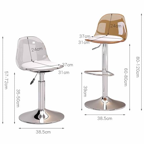 Leomix-Tabouret-Roulant-en-Acrylique-a-reglage-en-Hauteur-avec-Dossier-Transparent-tabourets-de-Bar-hydrauliques-a-Hauteur-de-comptoir-de-Cuisine-sans-accoudoirs-pour-Cuisine-Bar-0-1