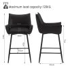 WOLTU-Lot-de-2-Tabourets-de-Bar-Tabouret-Bistro-Rembourre-Chaise-de-Salle-a-Manger-en-Similicuir-Chaise-Haute-avec-Pieds-en-Metal-Repose-Pieds-Dossier-Accoudoirs2927-0-1 WOLTU-Lot-de-2-Tabourets-de-Bar-Tabouret-Bistro-Rembourre-Chaise-de-Salle-a-Manger-en-Similicuir-Chaise-Haute-avec-Pieds-en-Metal-Repose-Pieds-Dossier-Accoudoirs2927-0-1