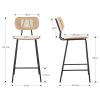 Wahson-Tabourets-de-Bar-Lot-de-2-Chaise-de-Bar-Bois-et-Metal-avec-Dossier-Rotin-Tabouret-Haut-Bar-Moderne-et-Vintage-Chaise-Haute-Bar-en-Bois-et-Rotin-Chaise-Bar-Bois-pour-Central-Ilot-0-0 Wahson-Tabourets-de-Bar-Lot-de-2-Chaise-de-Bar-Bois-et-Metal-avec-Dossier-Rotin-Tabouret-Haut-Bar-Moderne-et-Vintage-Chaise-Haute-Bar-en-Bois-et-Rotin-Chaise-Bar-Bois-pour-Central-Ilot-0-0