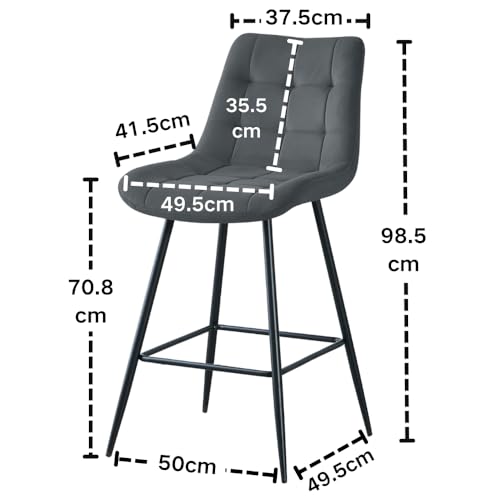 JYMTOM-Lot-de-2-chaises-de-bar-avec-dossier-et-repose-pieds-en-metal-Revetement-en-velours-Avec-rembourrage-Pour-bar-cuisine-salle-a-manger-salon-comptoir-et-bistro-0-1