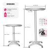 TecTake-Table-Haute-Mange-Debout-Table-Bistrot-Table-de-Bar-Ronde-Diverses-Options-0-1 TecTake-Table-Haute-Mange-Debout-Table-Bistrot-Table-de-Bar-Ronde-Diverses-Options-0-1